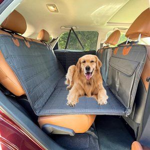 Dog Back Seat Extender - Waterproof Mesh Platform for Cars, Trucks, SUVs